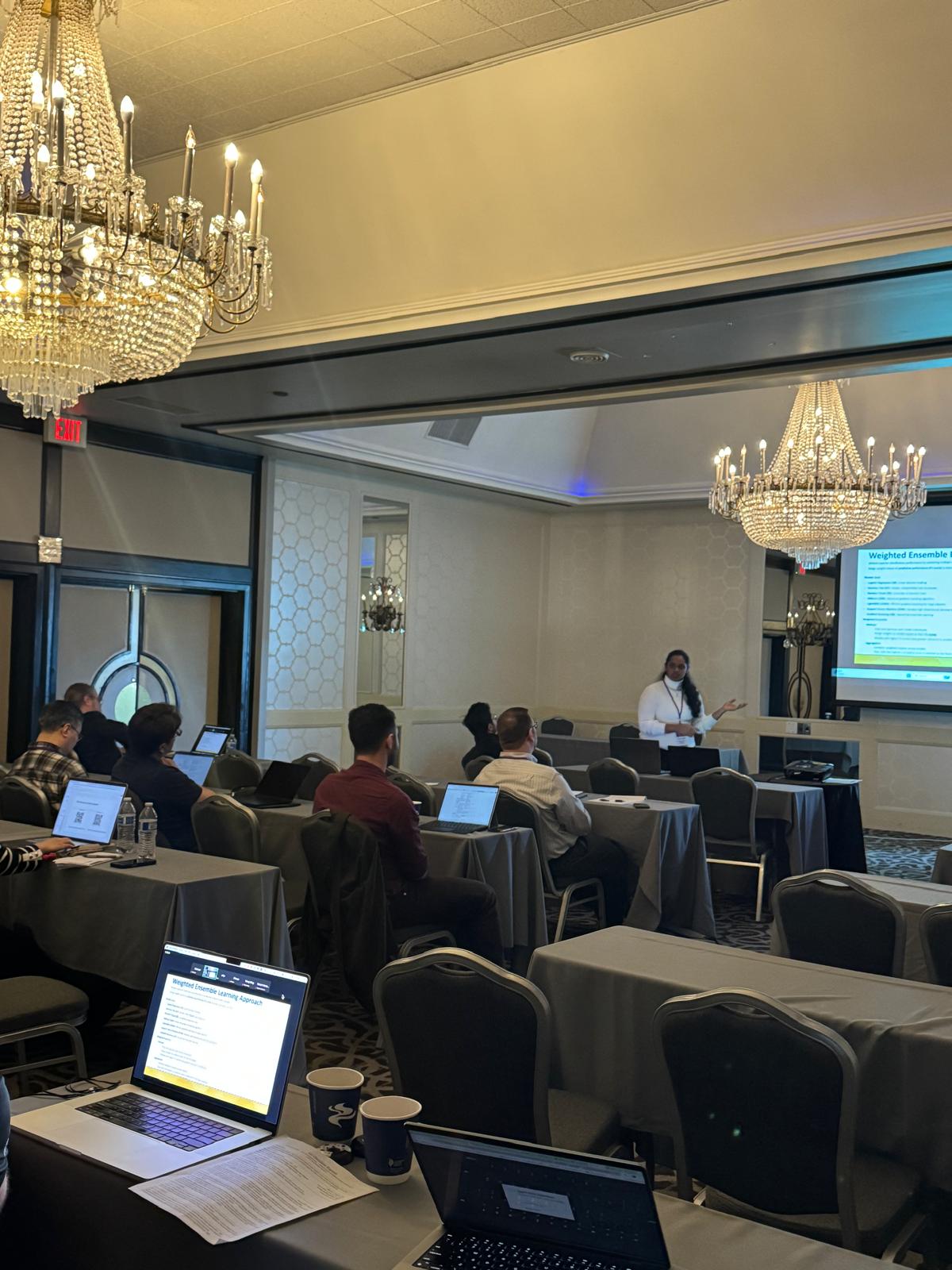 Siri Yellu presenting at 2024 IEEE ICSC Conference in Laguna Hills, CA